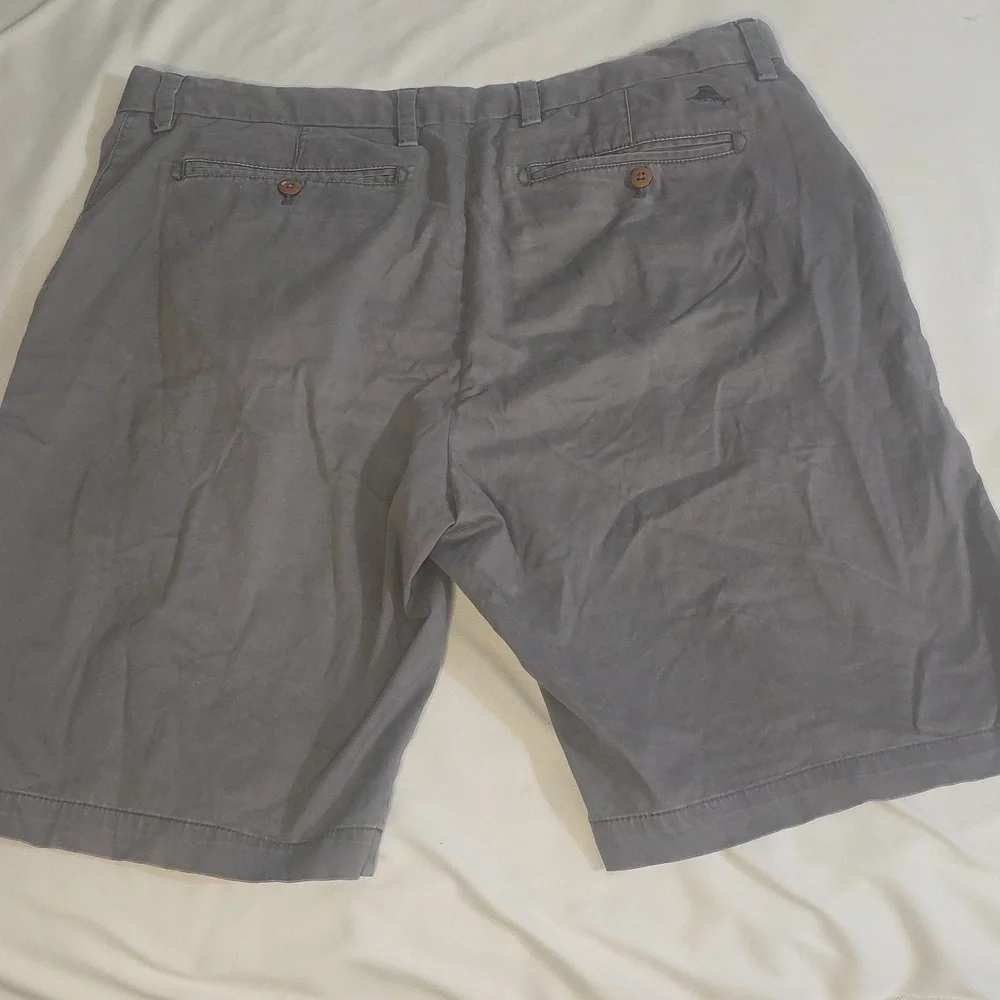Tommy Bahama Men's Gray Flat Front Shorts